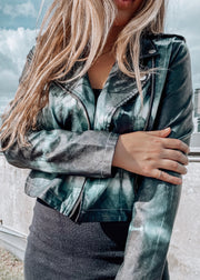 BIKER VEGAN LEATHER JACKET