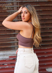 CHLOE SEAMLESS FRONT CROSS TANK