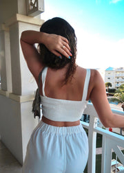 ALEXANDRA LINEN TOP