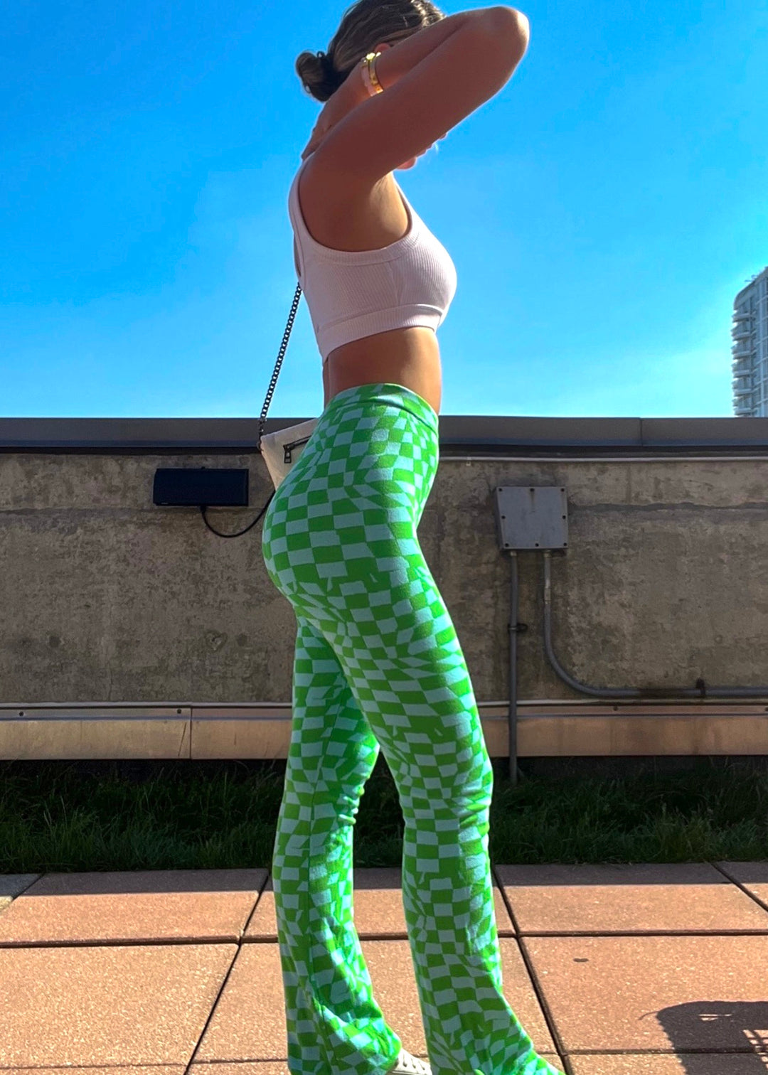 BELLA BLUE AND LIME BOTTOMS